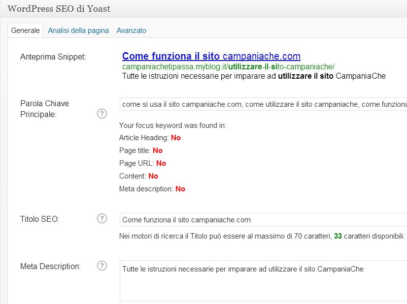 siti web ottimizzazione wordpress