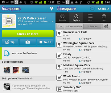 android foursquare