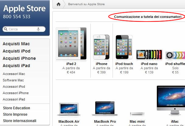 applestore agcom