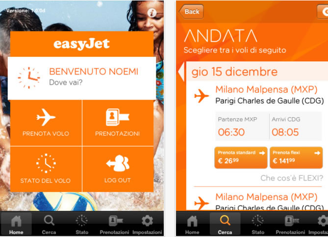 easyjet screen ios