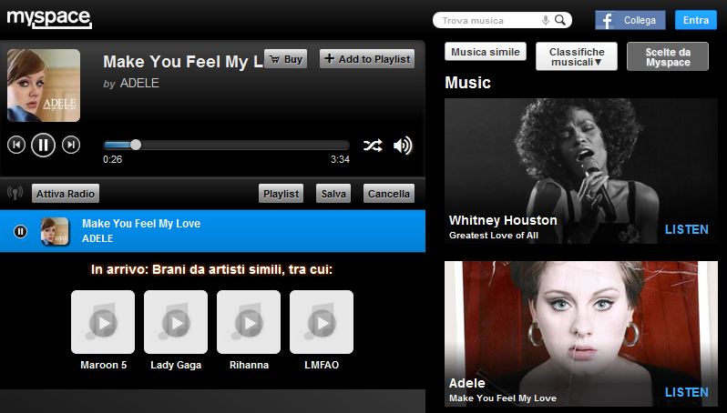 myspace nuovo