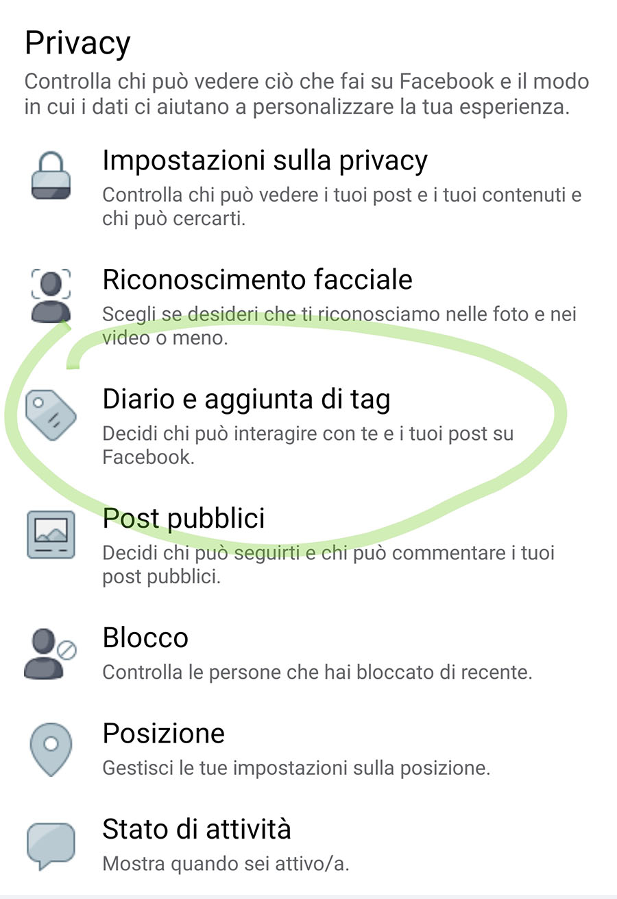 facebook tag diario mobile