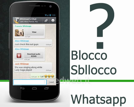 whatsapp blocco-account