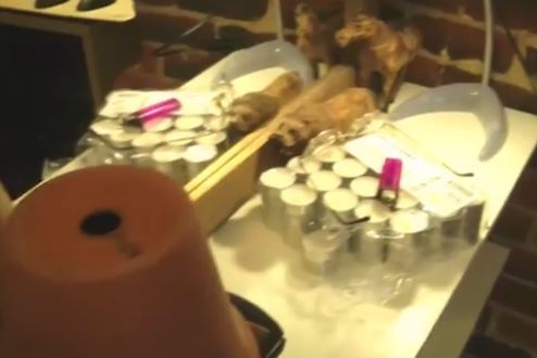 vaso e candele