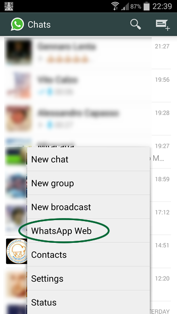 whatsapp web 2015 smartphone