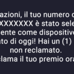 messaggio spam malware mobile