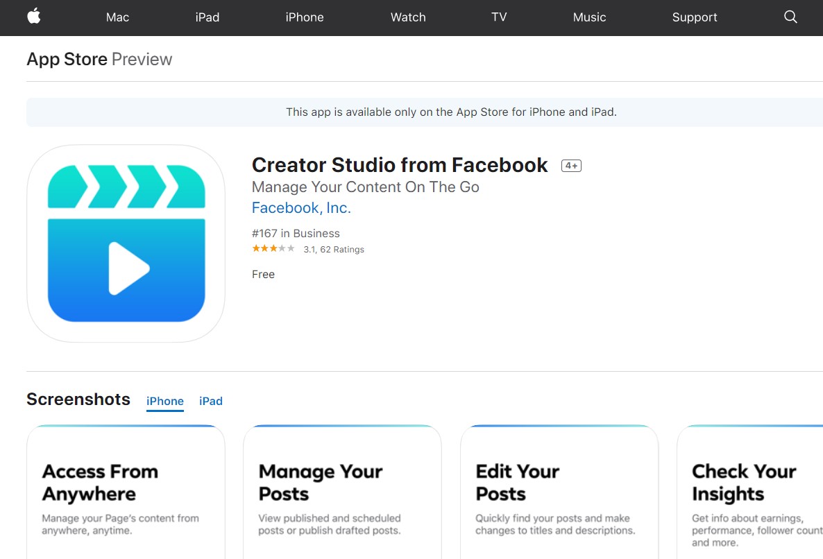 creator studio ios
