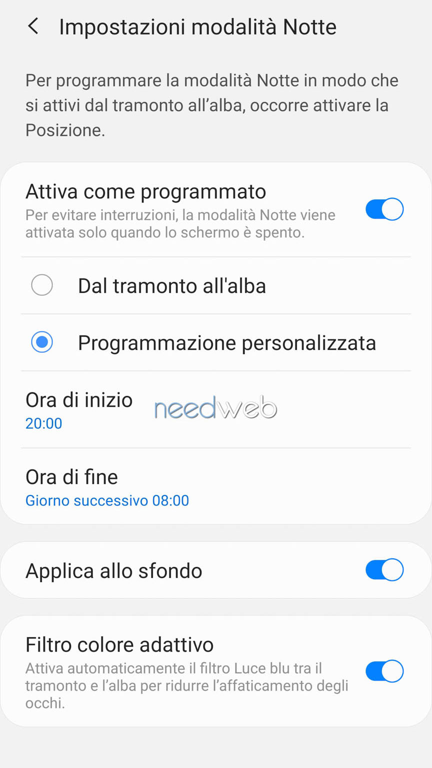 android tema scuro impostazioni 02