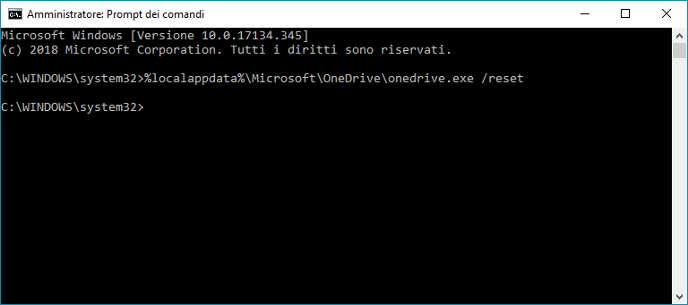 OneDrive bloccato windows10 05