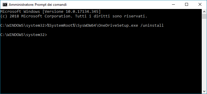 OneDrive bloccato windows10 06
